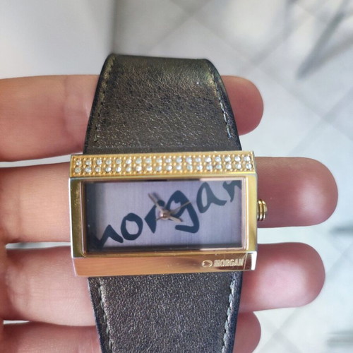 Morgan wristwatch used, bronze with diamonds