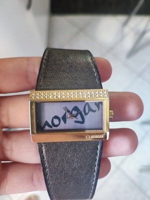 Morgan wristwatch used, bronze with diamonds