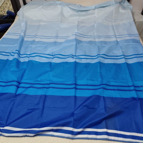 Blue shower curtain, 1.80 x 1.80 m, new