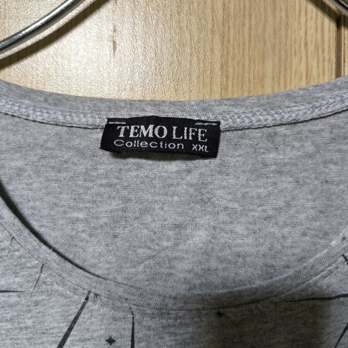 Men's T-shirt L like new, grey