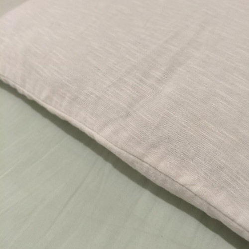 Handmade rectangular decorative pillow new, natural white 35x45 cm