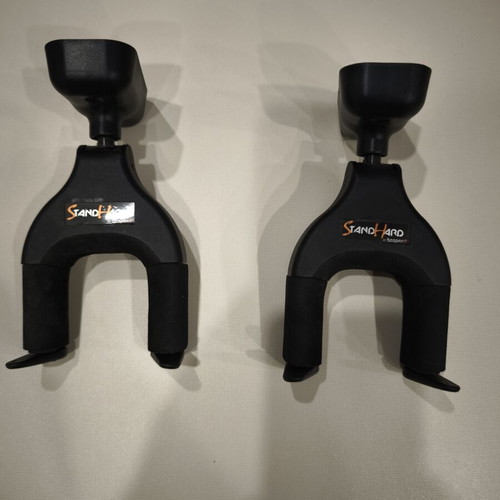 Wall-mounted guitar stand with locking mechanism, like new