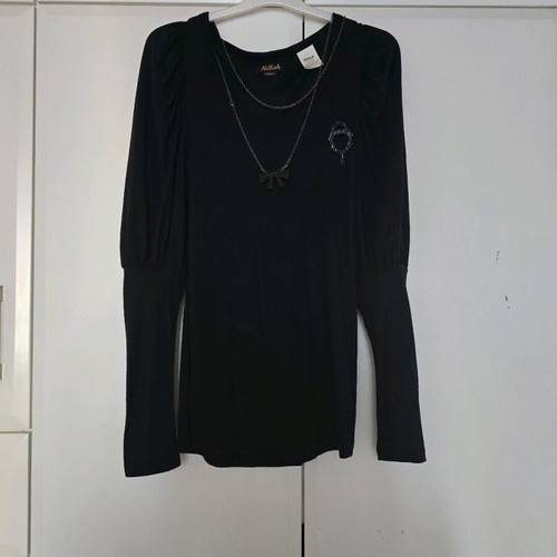 Killah black long-sleeve blouse like new