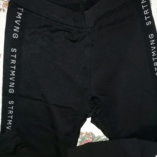 Bershka athletic leggings 3/4 new, black size M