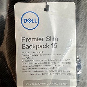 Dell Premier Slim Αδιάβροχη Τσάντα Πλάτης backpack για Laptop 15" σε Μαύρο χρώμα