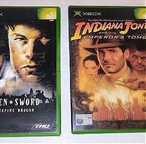 XBOX Game Lot - 2 Games - Broken Sword + Indiana Jones