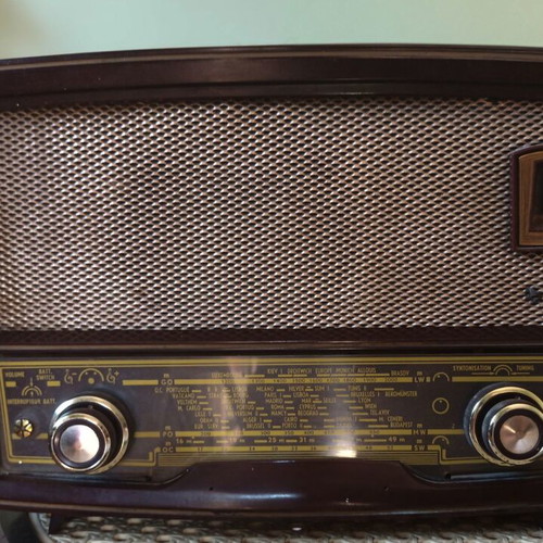 Vintage Radio Siera Model SA 1030b used, Bakelit case 1956