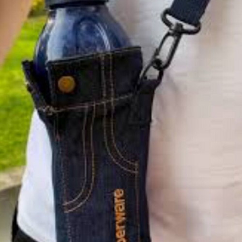 Tupperware Jeans bag for 1L and 750ml bottles like new