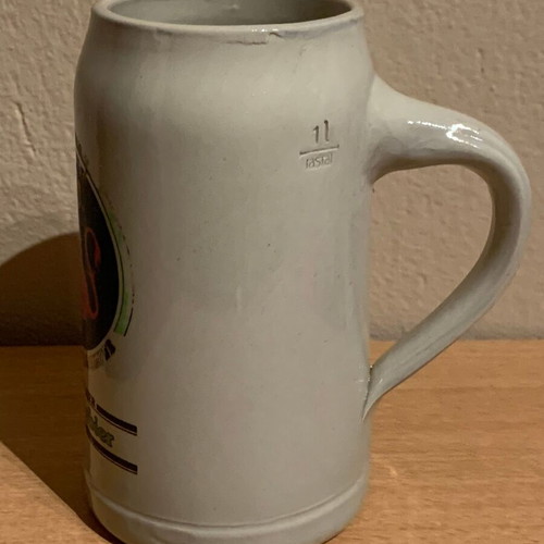 MOY Jägerbier beer stein used 1 liter collectible