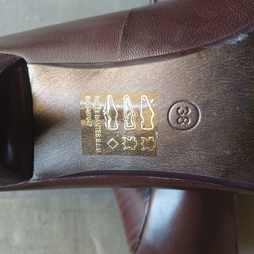 Roberto Botella Brown Leather Pumps Size 38 Like New