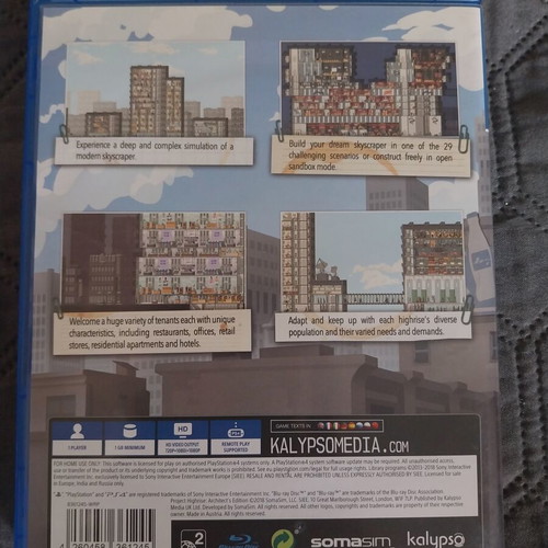 Project Highrise Architect's Edition PS4 game like new