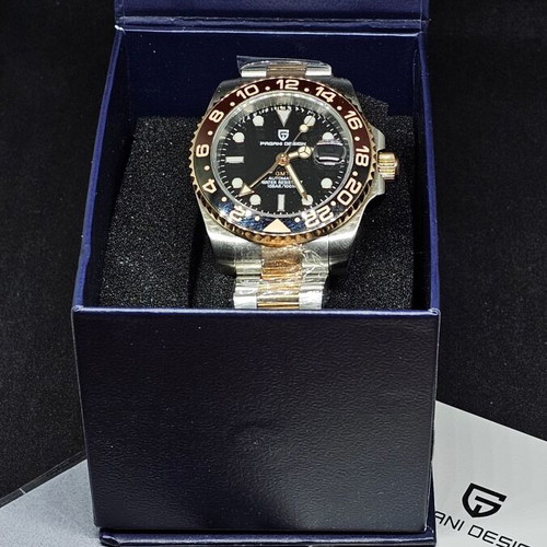Pagani Design Two Tone GMT watch new with full packaging and papers