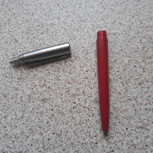 Parker Jotter red used, without ink, made UK, 90s