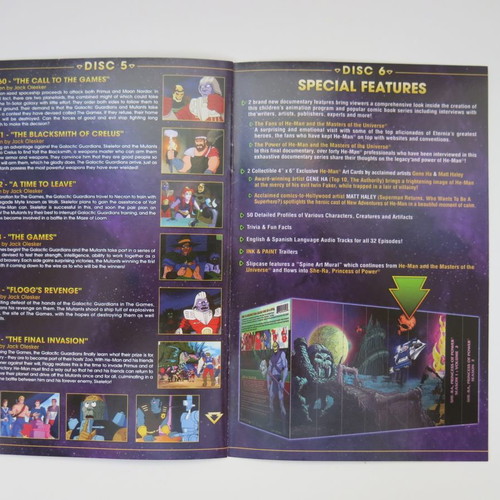 The New Adventures of He-Man Vol 2 DVD used, 6 discs, fantasy animation