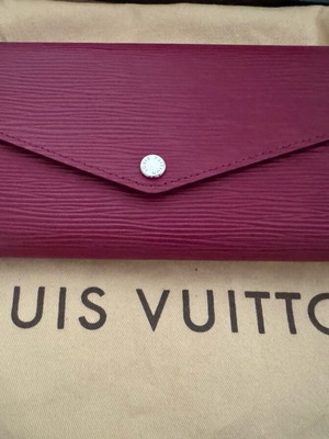 Louis Vuitton Sarah wallet new, Epi leather fuchsia M60580