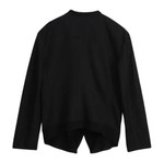 Zara linen cropped jacket black medium new