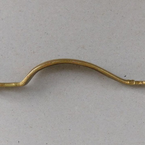 Handle with keyhole brass 17 cm length