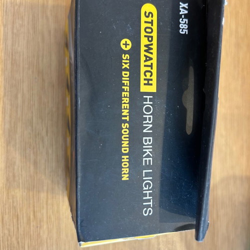 Rechargeable bicycle light with sound