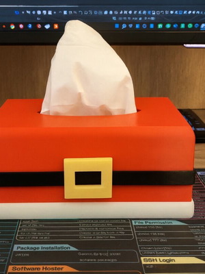 Santa tissue box for Christmas new