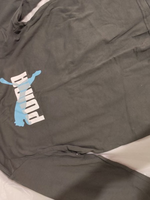 Puma αντρική κολλητή μακρυμάνικη μπλούζα γκρι κατόπιν παραγγελίας μέγεθος S