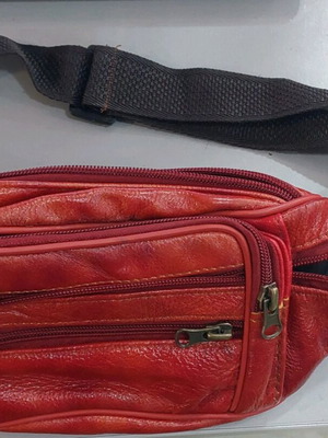 Waist bag used with zipper needing replacement