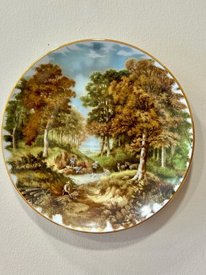 Πιάτο τοίχου διακοσμητικό καινούργιο 25εκ. τοπία από πορσελάνη Βαυαρίας