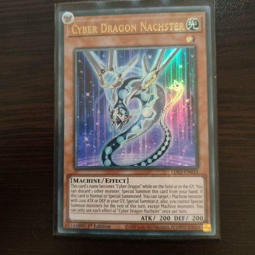 Yu-Gi-Oh Cyber Dragon Nachster card like new, ultra rare