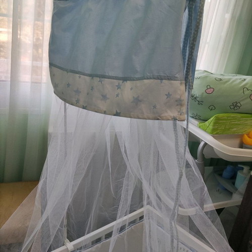Baby crib mosquito net used, Greek made