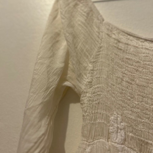 King Kong, white dress, size S, 70% cotton, 30% silk, with lining.