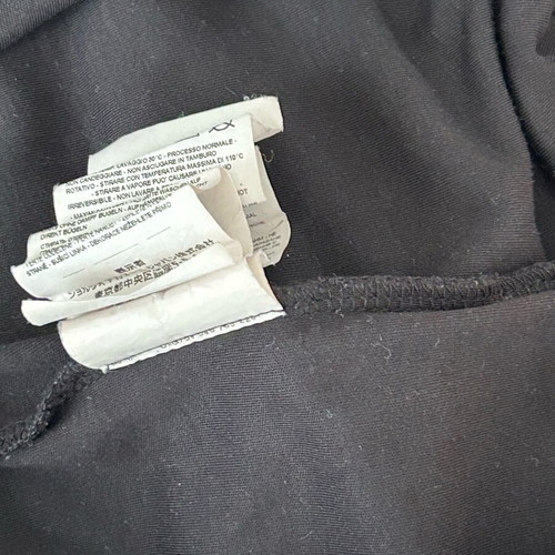 Emporio Armani men's zip polo shirt S like new, black