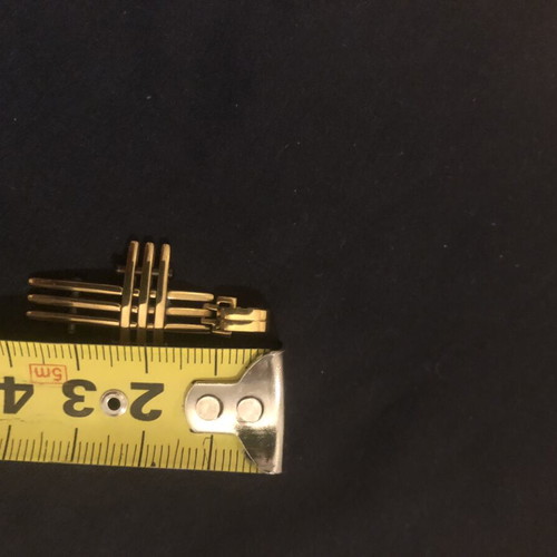 Unisex Faux Gold Cross Pendant like new