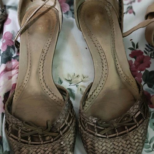 Clark's flat sandals used, leather, size 37