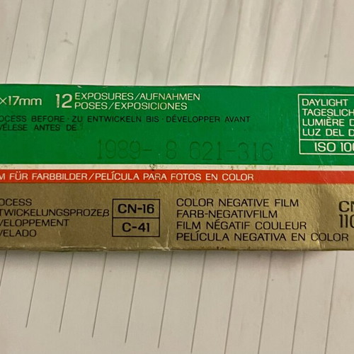 Fujicolor Super HR 110 Color Film like new