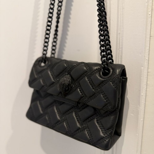 Kurt Geiger London Kensington Black Quilted Crossbody bag like new
