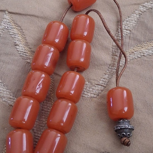 Komboloi beads from old worry beads
