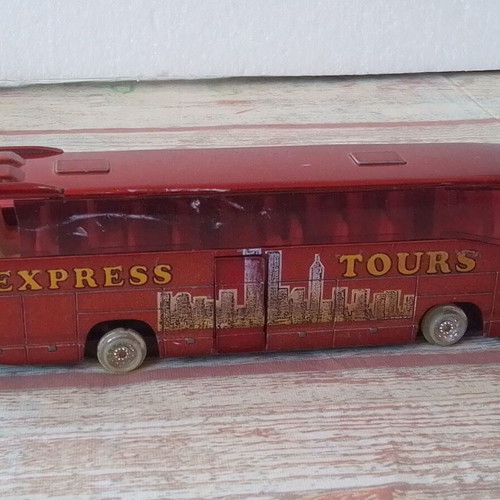 Vintage metal Mercedes Benz Express Tours bus used