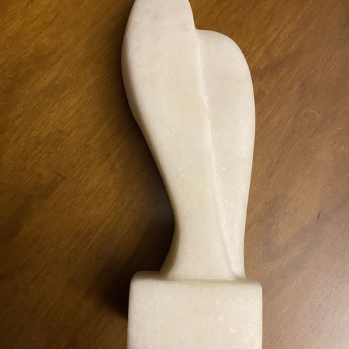 Modern sculpture from authentic Paros marble, like new