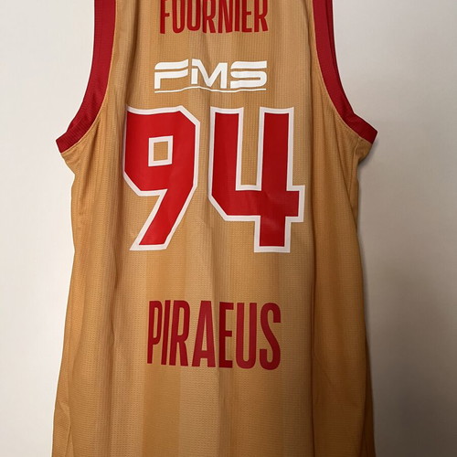 Olympiacos BC 100 Years EuroLeague Basketball Jersey No 94 Fournier like new
