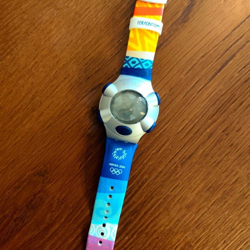 Official Volunteer Watch Olympic Games Athens 2004 Swatch like new