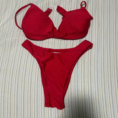 Swimsuit red size M/L, lightly worn