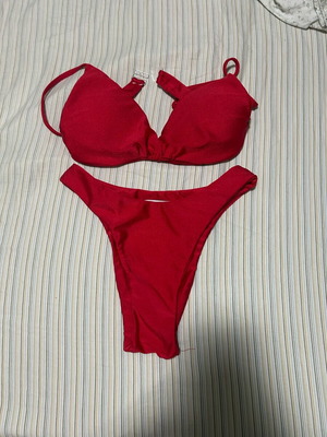 Swimsuit red size M/L, lightly worn