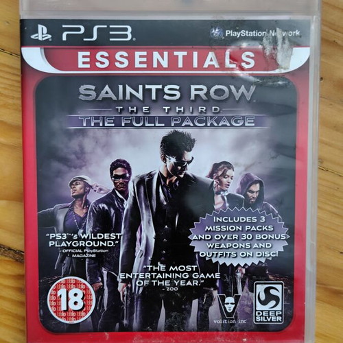 Saints Row The Third PS3 game like new, complete with manual
