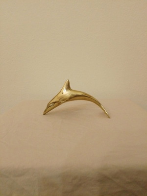 Bronze decorative dolphin used