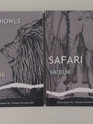 Σετ 2 αγγλικά βιβλία Longhowls & Safari από SN Dijk σαν καινούργιο