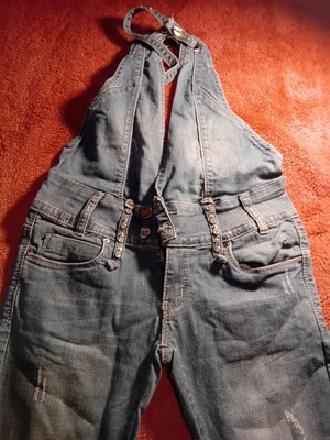 Denim salopette like new, size small