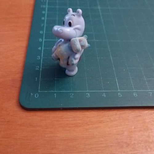 Vintage συλλεκτική φιγούρα Happy Hippo από Kinder Surprise αυγά (Ferrero)