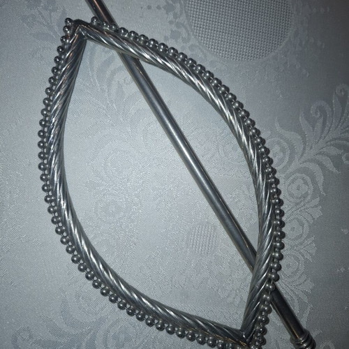 Silver Metal Curtain Tieback like new