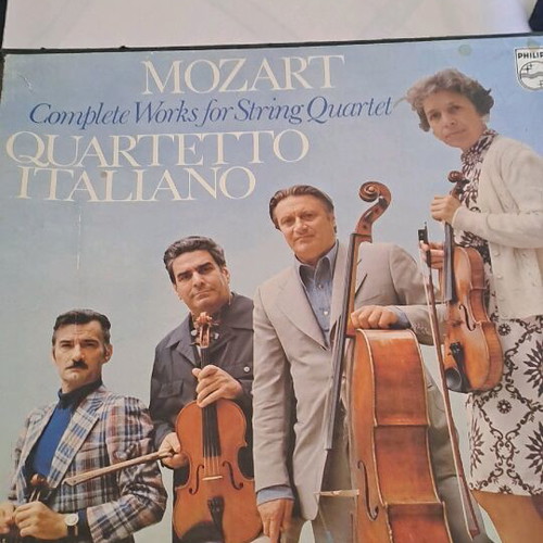 Mozart Quartetto Italiano 9 vinyl records like new, classical music
