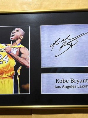 Kobe Bryant Replica Signed Poster new, Los Angeles Lakers