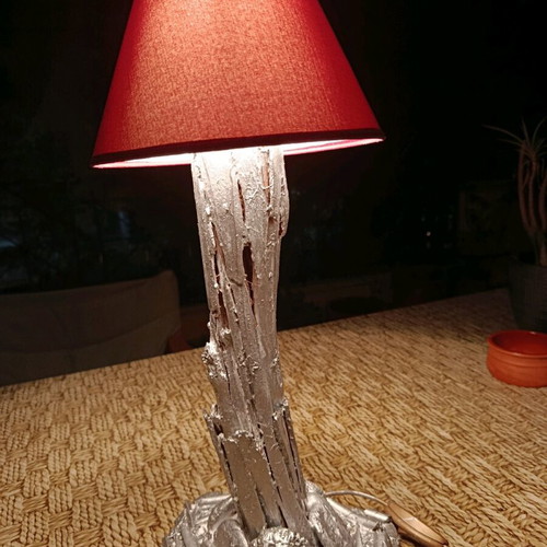 Handmade table lamp with driftwood and wild wood new